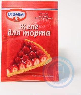 Желе для торта dr oetker красное