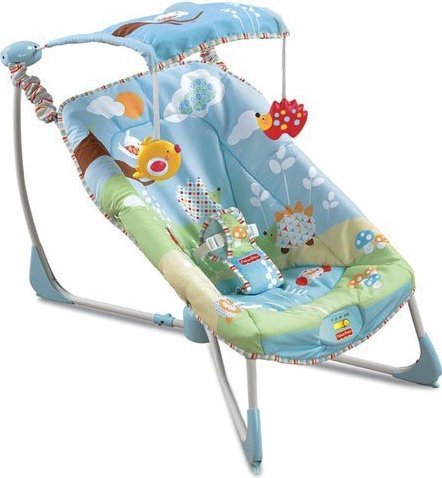 Шезлонг качели для новорожденных fisher price