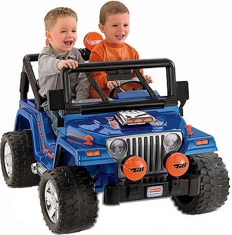 746775267063 Fisher-Price Power Wheels Hot Wheels Jeep Wrangler Battery- Powered Ride-On with Bonus H