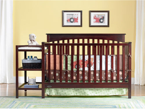 Graco woodbridge crib discount with changing table