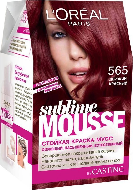 L oreal краски. Мусс для волос Loreal Sublime Mousse. L'Oreal Paris / стойкая краска для волос 