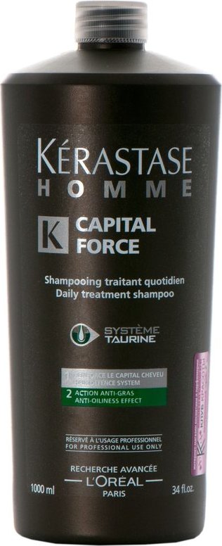 3474630288041 Kerastase Homme Capital Force Daily Treatment Shampoo Effect, 8.5 oz