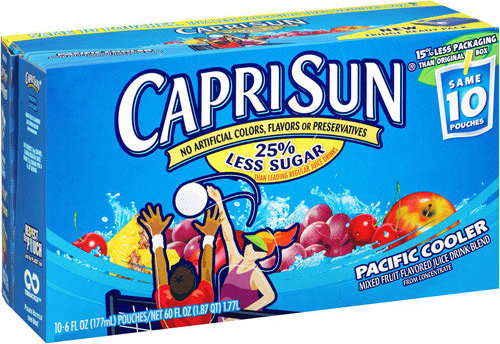 87684000953 Capri Sun Pacific Cooler Mixed Fruit Juice Drink Pouches 10ct 7461