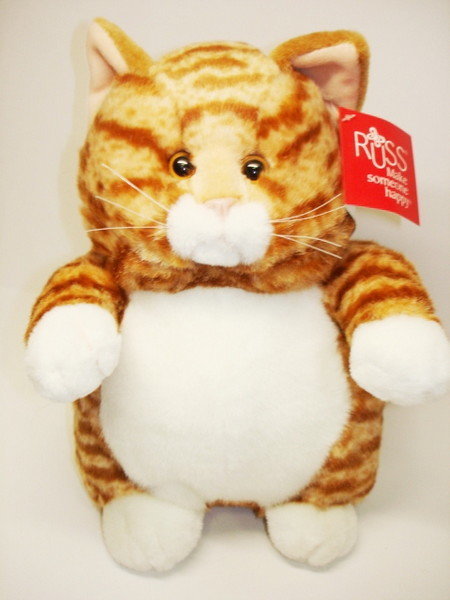 Игрушки из толстых. Кот Пруденс игрушка. Мягкая игрушка кот Пруденс. Кот Пруденс рыжий. Большой плюшевый кот игрушка.