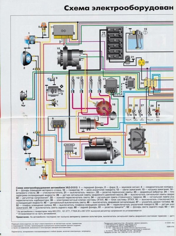 Бесконтактная схема зажигания уаз 31512