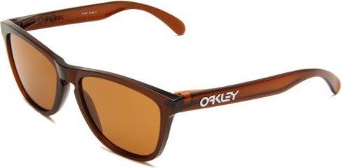 700285554655 Oakley Mens Frogskins 24-303 Cat Eye Sunglasses,Polished  Rootbeer Frame/Bronze Lens,One