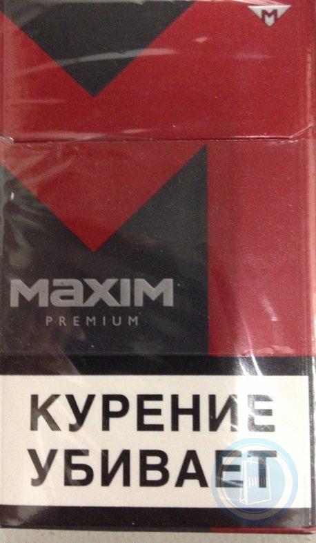 46116499 Сигареты с фильтром Максим Премиум в пачке красного цвета