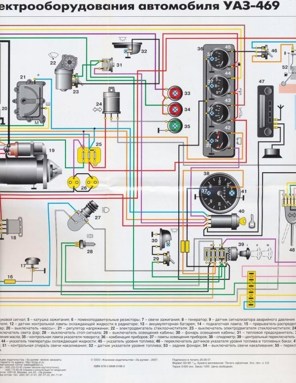 Схема электропроводки автомобиля уаз буханка