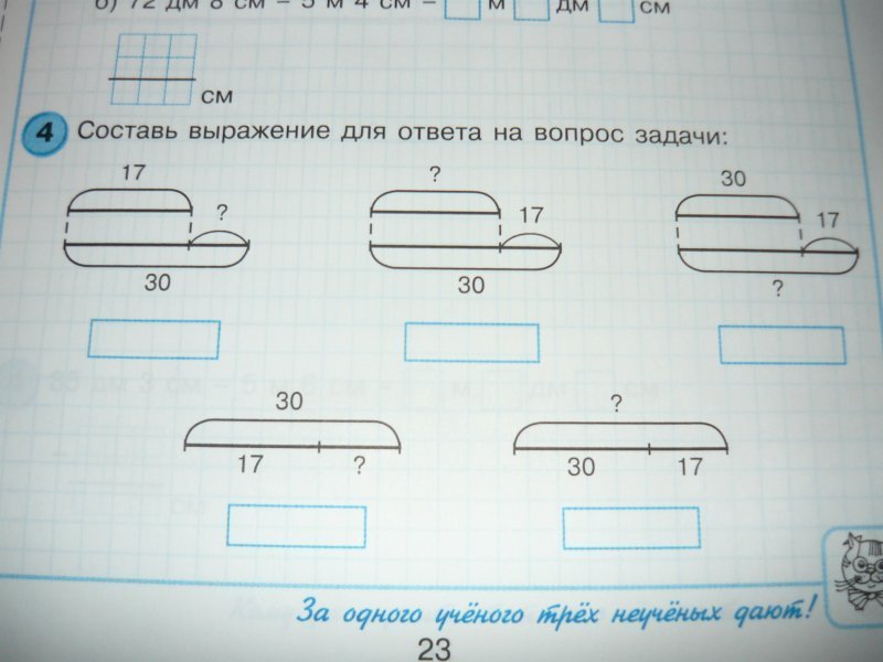 Составь выражение по схемам 4 класс