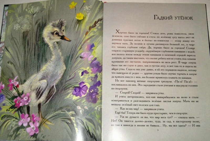 Книга гадкий утенок с картинками