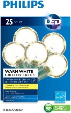 philips 25 g40 globe lights warm white