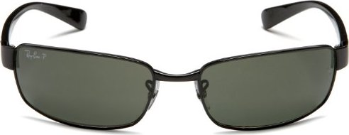 805289161066 Ray-Ban RB 3364-002 Black-Frame Sunglasses With Crystal Green  Lenses- 62mm