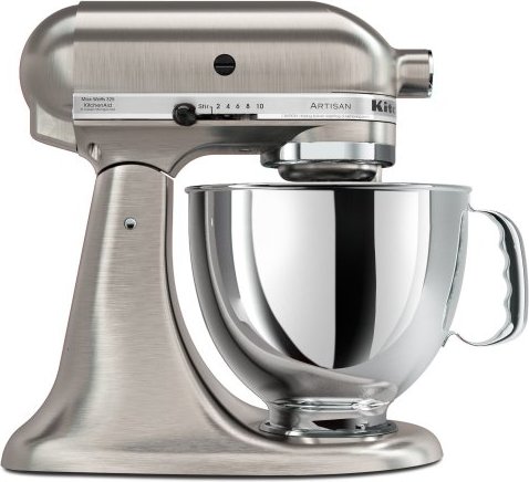 KitchenAid KSM152PSNK Brushed Nickel 5-quart Custom Metallic Tilt