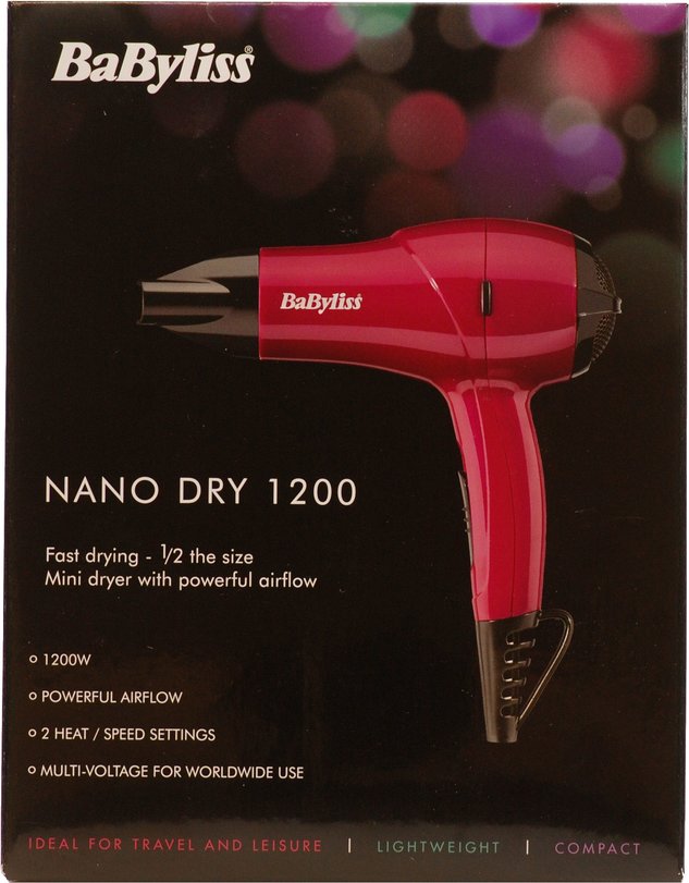 Babyliss 5282bau 2024 nano hair dryer