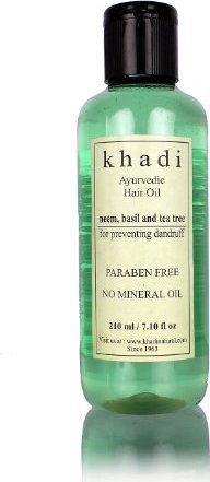 8906014451741 KHADI Neem Basil Tea Tree Ayurvedic Hair Oil