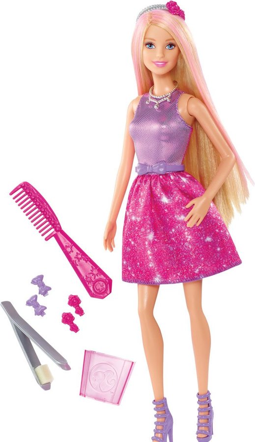 887961058833 Barbie Hair Color and Style Doll