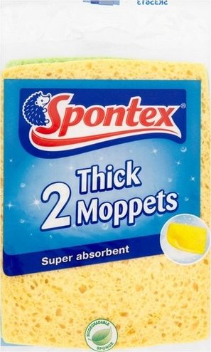 5010071514905 Spontex Thick Moppets 2 Pack