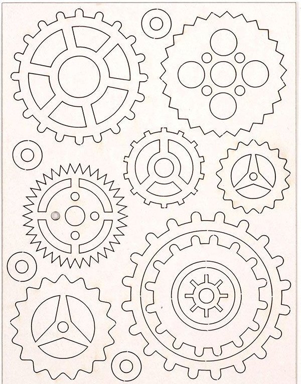 Картинки шестеренки для вырезания