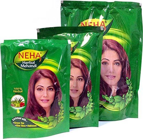 8906035050053 Neha Herbal Mehandi Powder for Hair - 100% Herbal Base |  Enriched with Green Tea, Aloe