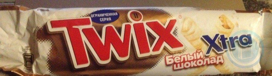 Twix белый, шоколадный батончик 55 г