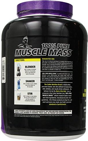 Cutler Nutrition 100% Pure Muscle Mass 5.8 lbs Vanilla Cookie