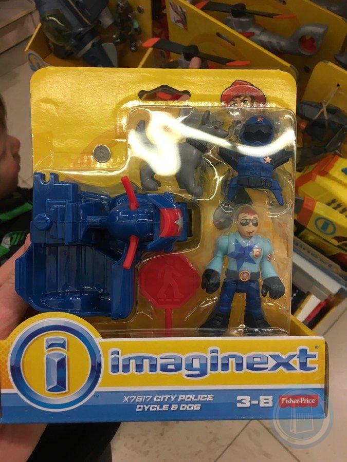 Imaginext city police deals cycle and dog