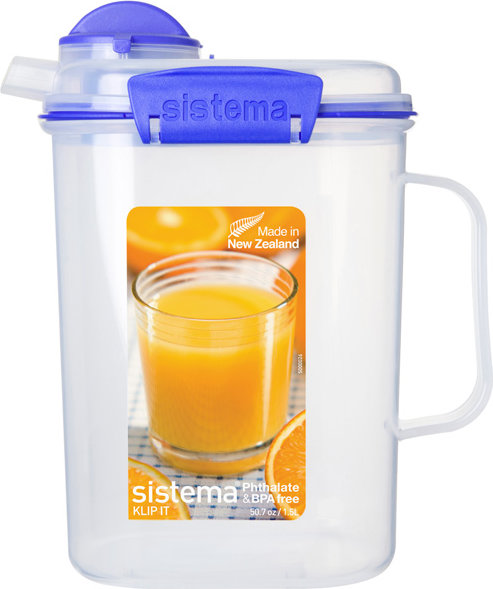 Sistema Klip It Collection Juice Jug, 50 Ounce/ 6.34 Cup