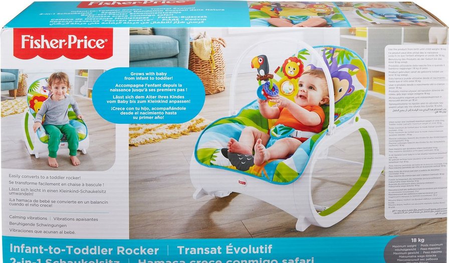 Кресло качалка детское fisher price