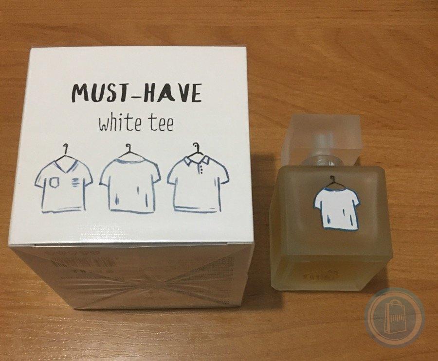 Духи белая футболка. Духи летуаль White Tee. White Tea духи летуаль. Духи White Tea must have.