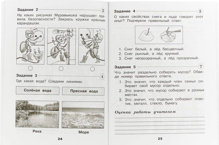 ГДЗ по окружающему миру 1 класс Проверочные работы Плешаков, Плешаков Решебник