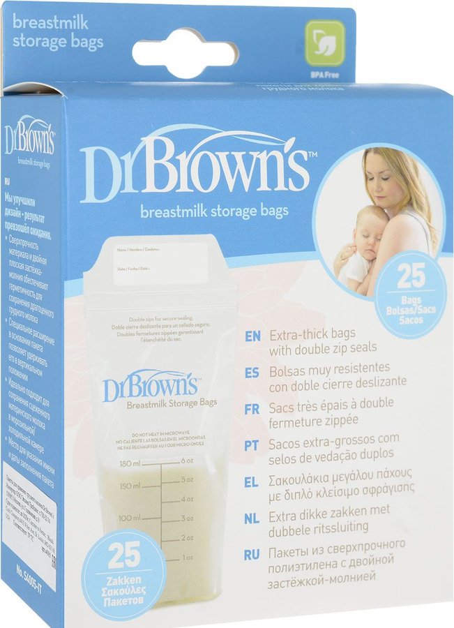 Simplisse by Dr. Brown's Breastmilk Storage Bags - 25 Count 