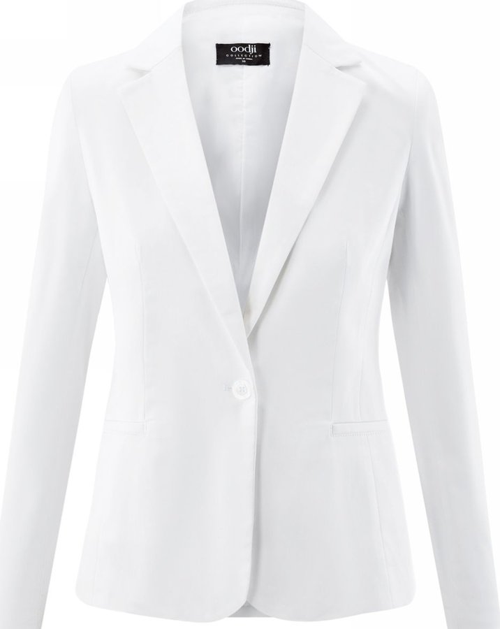Женский белый стильный пиджак