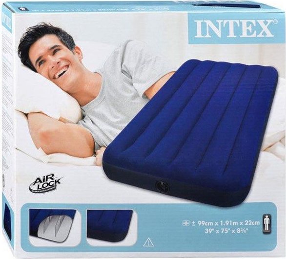 Матрас надувной intex classic downy bed full