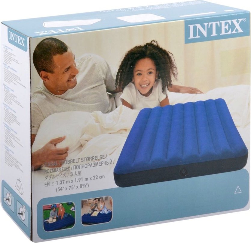 Матрас надувной intex classic downy bed full